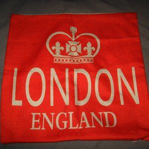 🇬🇧 London England UK Crown Souvenir Pillow Cover